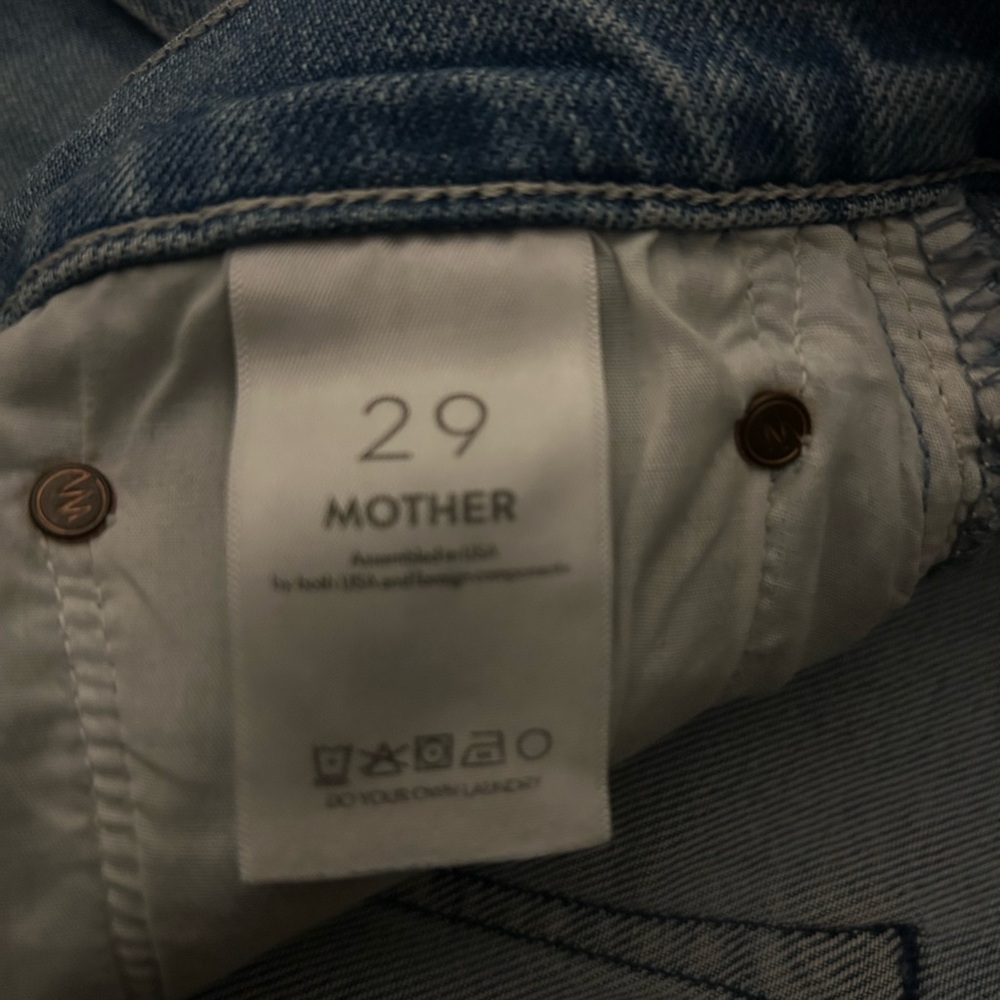 MOTHER High-Rise Wide Leg Jeans in Light Blue Denim (Mediterranean Muse) - Picture 10 of 13